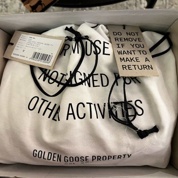 Golden Goose Star Purse Bag (white and lilac leather with camel-colored suede) - Picture 2 of 3